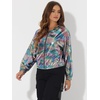 image:imageAllegra K Womens Holographic Shiny Zipper Hooded Metallic Jackets  Special material for special occasions Elastic trim with shimmer Trendy for club holidayMulticolorsquare