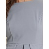 image:imageAllegra K Womens Long Sleeve Office Work Peplum Sheath Dress  Crew Neck Bellow the Knee Dressy Casual Business Formal Outfits Professional Interview OutfitsBlue Grey