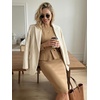image:imageAllegra K Womens Long Sleeve Office Work Peplum Sheath Dress  Crew Neck Bellow the Knee Dressy Casual Business Formal Outfits Professional Interview OutfitsDark Khaki
