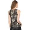 image:imageAllegra K Womens Metallic Tank Tops Shiny Sleeveless Party Disco Shirt  Glitter Metallic Tops for Halloween Christmas Cosplay Party Nightout Shimmer Round NeckBlack