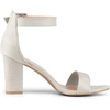 image:imageAllegra K Womens Open Toe Chunky High Heel Buckle Ankle Strap Sandals  3 38 inches Heels with Faux Suede Comfortable Block Heels Sandal for Women Summer Dressy ShoesGrey