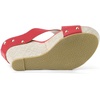 image:imageAllegra K Womens Platform Slide Wedges Sandals  4 38 inches Heel Slip on Espadrilles Wedges Crisscross Strap Open Toe Comfort Wedges for Women Dress ShoesRed