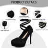 image:imageAllegra K Womens Platform Stiletto High Heels Ankle Strap PumpsBlack