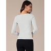 image:imageAllegra K Womens Striped Top Long Sleeve TShirt Boat Neck Tops Stretchy Casual Basic Shirt 2025White