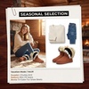 image:imageAllegra K Womens Winter Snow AntiSlip Warm Lightweight Flexible Durable NonSlip Outsole BootsBrown