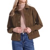 image:imageAllegra K Corduroy Jacket for Women Long Sleeve Button Down Outerwear  Corduroy Shacket Casual Fall Winter Outerwear Long Sleeve Button Up Jacket Front Pockets Lapel CollarBrown