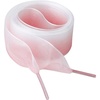 image:imageAllegra K Gradient Organza Casual Wide Shoelaces 1 Pair  Unisex High Tops And Canvas Shoes Hiking And Trekking Gradient Color Shoelaces Replace Shoelaces CasualPink White