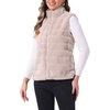 image:imageAllegra K Womens Faux Fur Vest Zip Up Sleeveless Casual Fur Jacket  Stand Collar Warm Fuzzy Waistcoat OutwearBeige