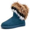 image:imageAllegra K Womens Winter Snow AntiSlip Warm Lightweight Flexible Durable NonSlip Outsole BootsBlue