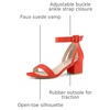 image:imageAllegra K Womens Ankle Strap Block Low Heel Sandal  Casual SandalsOrange