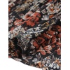 image:imageAllegra K Floral Chiffon Dress for Women Flowy Pleated Tiered Midi Dress  Elastic Waist Ruffle Hem ALine Long Sleeve Spring Fall Tea Party Wedding Guest OutfitsBlack