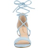 image:imageAllegra K Women Kitten Heel Lace Up Open Toe Sandals  ABS outsole 2 38 inches heel height Trendy and elegant look Ankle strap fastening Open toe designSky Blue