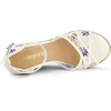 image:imageAllegra K Women Lace Espadrilles Wedge Sandals  TPR Outsole Open Toe with Ankle Strap Buckle Decor Platform Heel Espadrille Style Easy to MatchPurple