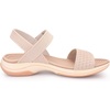 image:imageAllegra K Women Open Toe Wedge Low Heel Hook and Loop Platform Sandals  Slingback design with ankle strap Cushioned footbed for comfort Perfect for casual outings Hook and loop closurePink