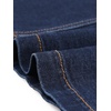 image:imageAllegra K Womens Denim Skirt A Line Button Down Midi Jean Skirts  High Waisted Stretchy Pockets Elastic Waist Back Below Knee Length Casual Summer Western SkirtsDark Blue