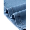 image:imageAllegra K Womens Denim Skirt A Line Button Down Midi Jean Skirts  High Waisted Stretchy Pockets Elastic Waist Back Below Knee Length Casual Summer Western SkirtsLight Blue