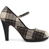 image:imageAllegra K Womens Houndstooth Platform Stiletto Heels Mary Janes Pumps  Party ShoesBlack Brown