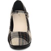 image:imageAllegra K Womens Houndstooth Platform Stiletto Heels Mary Janes Pumps  Party ShoesBlack Brown