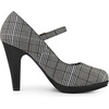 image:imageAllegra K Womens Houndstooth Platform Stiletto Heels Mary Janes Pumps  Party ShoesBlack White