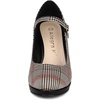 image:imageAllegra K Womens Houndstooth Platform Stiletto Heels Mary Janes Pumps  Party ShoesBrown