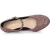 image:imageAllegra K Womens Houndstooth Platform Stiletto Heels Mary Janes Pumps  Party ShoesBurgundy