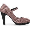 image:imageAllegra K Womens Houndstooth Platform Stiletto Heels Mary Janes Pumps  Party ShoesBurgundy