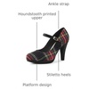 image:imageAllegra K Womens Houndstooth Platform Stiletto Heels Mary Janes Pumps  Party ShoesRed Green