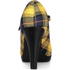 image:imageAllegra K Womens Houndstooth Platform Stiletto Heels Mary Janes Pumps  Party ShoesYellow