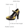 image:imageAllegra K Womens Houndstooth Platform Stiletto Heels Mary Janes Pumps  Party ShoesYellow