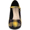 image:imageAllegra K Womens Houndstooth Platform Stiletto Heels Mary Janes Pumps  Party ShoesYellow
