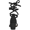 image:imageAllegra K Womens Open Toe Lace Up Mid Chunky Heeled Sandals  Party SandalsBlack