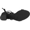 image:imageAllegra K Womens Open Toe Lace Up Mid Chunky Heeled Sandals  Party SandalsBlack