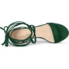 image:imageAllegra K Womens Open Toe Lace Up Mid Chunky Heeled Sandals  Party SandalsGreen