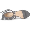 image:imageAllegra K Womens Open Toe Lace Up Mid Chunky Heeled Sandals  Party SandalsGrey