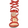 image:imageAllegra K Womens Open Toe Lace Up Mid Chunky Heeled Sandals  Party SandalsOrange