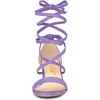 image:imageAllegra K Womens Open Toe Lace Up Mid Chunky Heeled Sandals  Party SandalsPurple