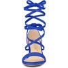 image:imageAllegra K Womens Open Toe Lace Up Mid Chunky Heeled Sandals  Party SandalsRoyal Blue