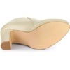 image:imageAllegra K Womens Platform Round Toe Chunky Heelss Ankle Booties  Dress BootsBeige