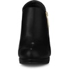 image:imageAllegra K Womens Platform Round Toe Chunky Heelss Ankle Booties  Dress BootsBlack
