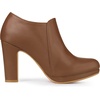 image:imageAllegra K Womens Platform Round Toe Chunky Heelss Ankle Booties  Dress BootsBrown