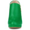 image:imageAllegra K Womens Platform Round Toe Chunky Heelss Ankle Booties  Dress BootsGrass Green