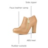 image:imageAllegra K Womens Platform Round Toe Chunky Heelss Ankle Booties  Dress BootsNude