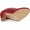 image:imageAllegra K Womens Platform Round Toe Chunky Heelss Ankle Booties  Dress BootsRed