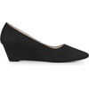 image:imageAllegra K Womens Pointy Toe Slip on Wedges Heels Pumps  Party ShoesBlack