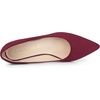 image:imageAllegra K Womens Pointy Toe Slip on Wedges Heels Pumps  Party ShoesBurgundy