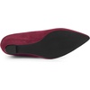image:imageAllegra K Womens Pointy Toe Slip on Wedges Heels Pumps  Party ShoesBurgundy
