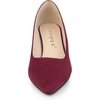 image:imageAllegra K Womens Pointy Toe Slip on Wedges Heels Pumps  Party ShoesBurgundy