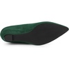 image:imageAllegra K Womens Pointy Toe Slip on Wedges Heels Pumps  Party ShoesDark Green