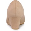 image:imageAllegra K Womens Pointy Toe Slip on Wedges Heels Pumps  Party ShoesKhaki