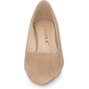 image:imageAllegra K Womens Pointy Toe Slip on Wedges Heels Pumps  Party ShoesKhaki